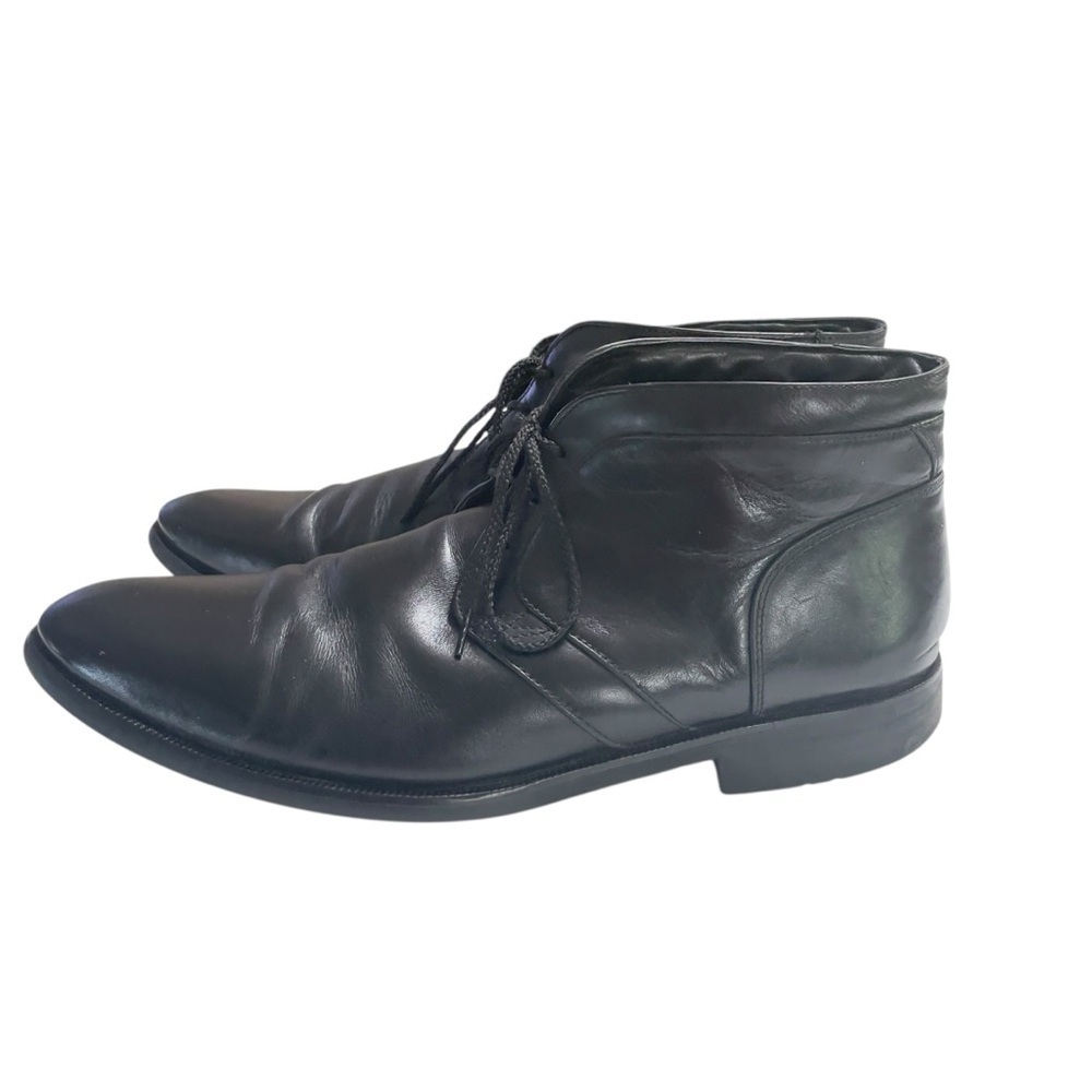 Cole Haan Shoes Chukka Men’s 12 M Leather Black Boots C09607